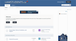 Desktop Screenshot of lawstudents.ca